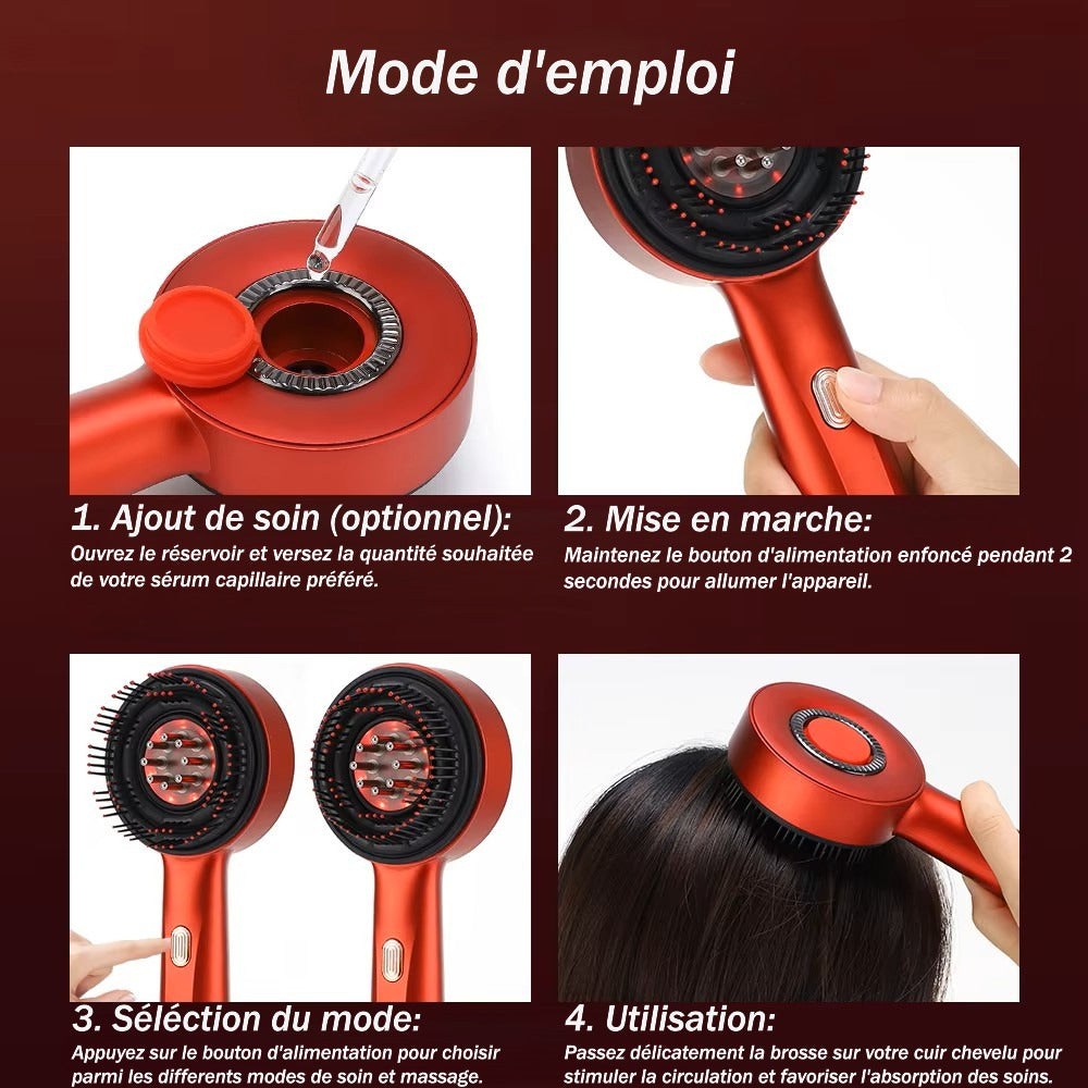Brosse de massage capillaire